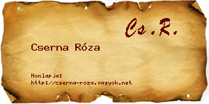 Cserna Róza névjegykártya